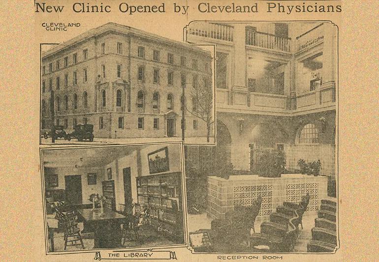 Cleveland Clinic opening news clipping