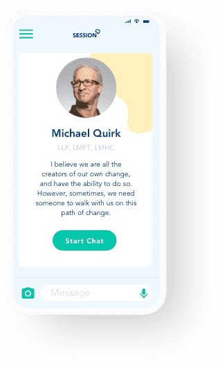 Phone displaying the Session app chat screen Phone displaying the Session app chat screen